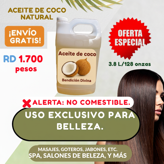 Aceite de coco Natural Sin Quimicos